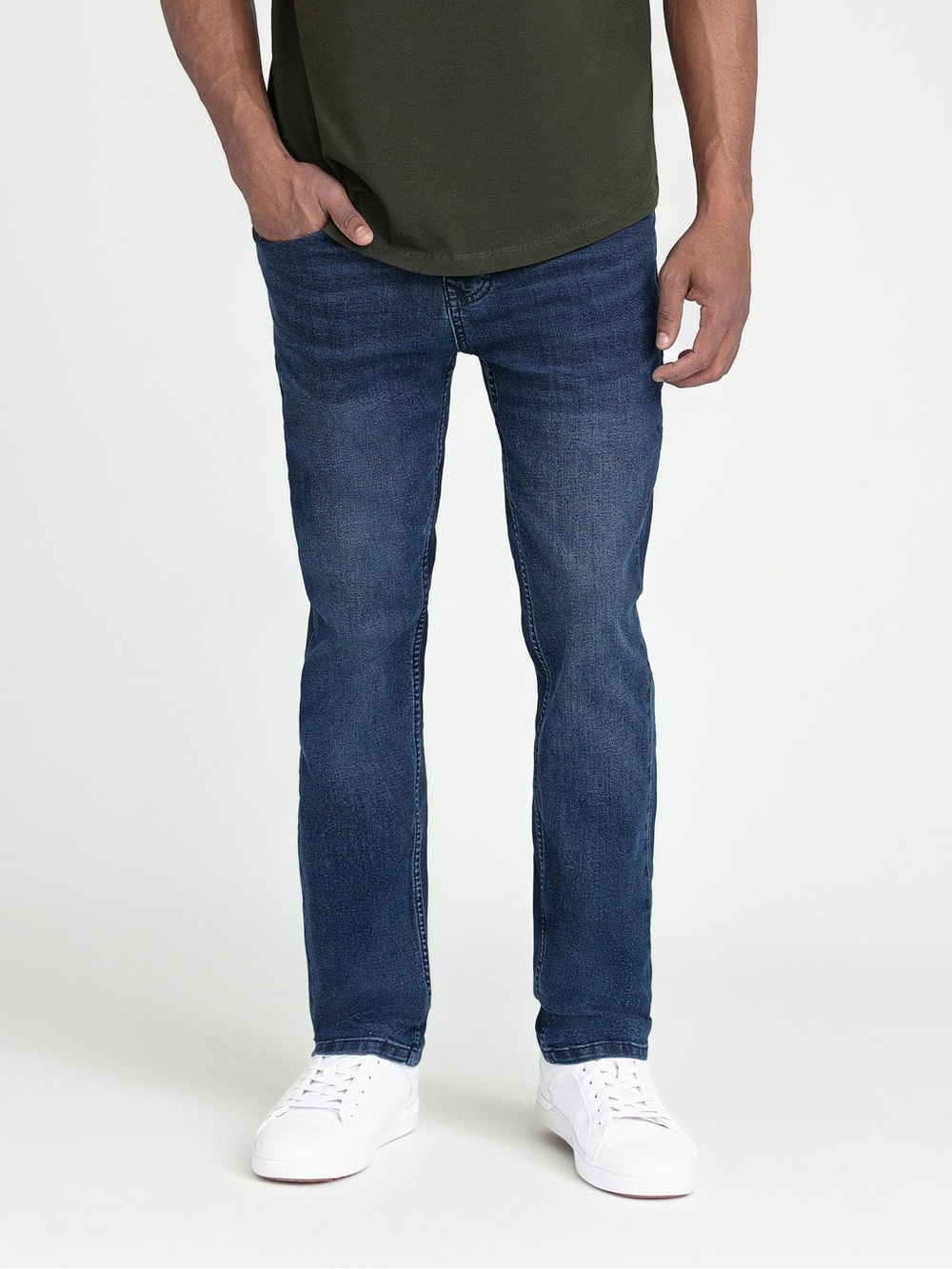 The Perfect Jean NYC Men’s Slim Fit OG Stretch Jean, 34x28, Dark Blue